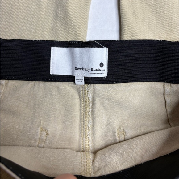 Newbury Kustom Light Khaki Tan Flare Jeggings Leggings - Picture 4 of 4